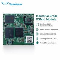 Módulo Techvision 2346M MTK G520 Octa-Core OSM 9TOPS APU 8GB LPDDR5 128GB UFS Pantalla 4K Android15 Yocto Industrial Edge 45x45mm