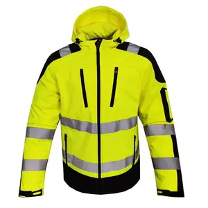 EN20471 sınıf 3 yüksek görünürlük güvenlik iş ceketler için motosiklet yarış devriye kurye reflektör güvenlik iş üniforma