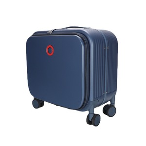 Maleta de Viaje para Portátil de 16 Pulgadas con Apertura Frontal, Material de PC, Ruedas Giratorias, para Viajes de Negocios, Azul, Negro, Blanco, Plateado - Product Image 5