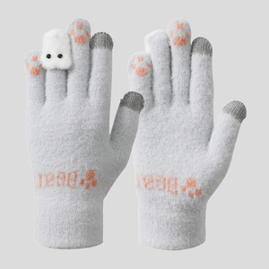 Sarung tangan rajut wanita musim dingin, sarung tangan penggunaan sehari-hari lucu, sarung tangan hangat tangan musim dingin, sarung tangan <span class=keywords><strong>Funky</strong></span> rajut - Product Image 4