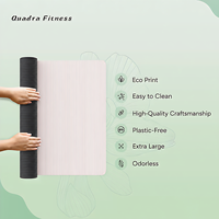 Dropshipping Universelle PU-Yogamatte Rutschfest Individuelles Logo UV-Druck Umweltfreundlich Doppelschichtig