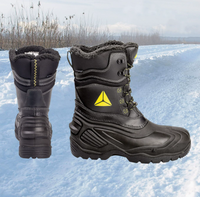 Bottes de sécurité chaudes doublées en fourrure du Canada, imperméables, respirantes, résistantes au froid, pour le travail en extérieur en hiver