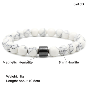 JD GEMS Vente en gros de perles de <span class=keywords><strong>pierre</strong></span> naturelle, bracelet en hématite magnétique, <span class=keywords><strong>pierre</strong></span> de guérison, énergie, perles rondes, <span class=keywords><strong>bijoux</strong></span> - Product Image 2