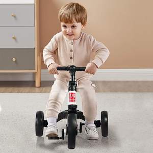 SKY-TOUCH Bicicleta de equilibrio para niños 4 en 1 y triciclos Triciclo ajustable de 3 ruedas para 1-4 años para interiores/exteriores para niños y niñas - Product Image 1