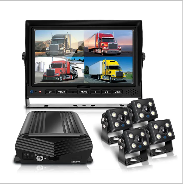 H.264 4CH ingresso Audio Video 1080P videoregistratore in tempo reale Auto Taxi Bus DVR Mobile AHD MDVR 4CH Kit