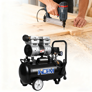 Súng bắn đinh cầm tay im lặng với động cơ piston động cơ lõi không dầu Máy nén khí công suất 550W 24L 220V chuyên nghiệp cho nghề mộc - Product Image 1