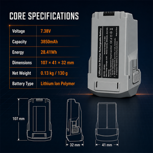 Batería de Vuelo Inteligente de Alta Capacidad de 7.38V 3850mAh al por Mayor, Batería Li-Po Mejorada para Drones <span class=keywords><strong>DJI</strong></span> <span class=keywords><strong>Mini</strong></span> <span class=keywords><strong>3</strong></span>/4 Pro - Product Image 2