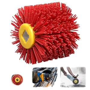 Rueda Abrasiva Roja para Pulir <span class=keywords><strong>y</strong></span> Desoxidar, para Amoladora Angular, Restauración <span class=keywords><strong>de</strong></span> Madera - Product Image 3