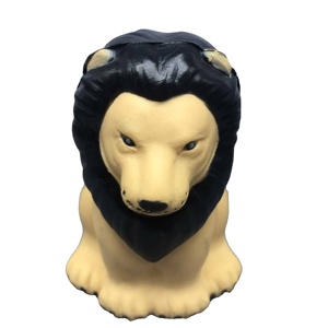 Promotional Anti Stress Gifts Lion Toy PU Foam Animal Squeeze Ball Custom Logo Stress Relief Toy