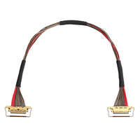 Câble coaxial micro IPPEX 20633-220T-01S, assemblage 20 broches LVDS EDP, pas de 0,4 mm, isolé PVC, âme en cuivre, ISO9001, pour ordinateur