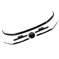 5 kits complets de garniture de calandre avant noir brillant avec éclairage LED pour Volkswagen VW Amarok 2023 2024 Accessoires