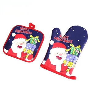 Ý Tưởng Sản Phẩm Mới 2025 Christmasrs Lò Găng Tay Găng Tay Và Potholde Thiết Giáng Sinh Santa Snowman Nồi Chủ Sở Hữu Chịu Nhiệt Găng Tay Nấu Ăn - Product Image 1