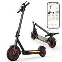 Trottinette électrique pliable 500W 15Ah en stock entrepôt USA, faible MOQ, moniteur de kilométrage via application intelligente, avec certification UL2272, trottinette électrique routière pour adultes
