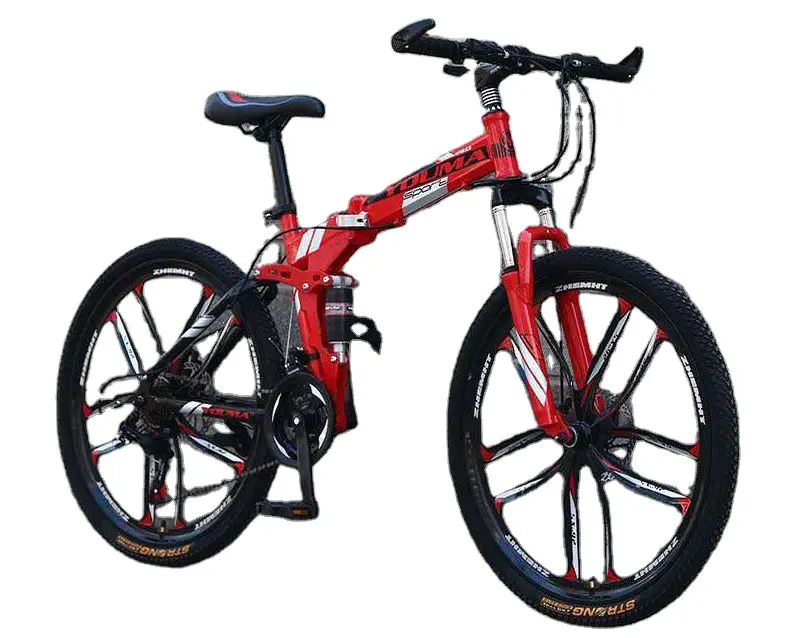 Mtb Fiets/26 Inch Mountainbike/China Staal 21 Snelheid Vouwen Voor Mannen Op Maat Gemaakt Aluminium Legering Comfortabel Oem Geaccepteerd