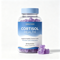 Complément de Cortisol OEM avec Magnésium, Ashwagandha, L-Théanine, Rhodiola pour l'Apaisement de l'Humeur, la Concentration et la Relaxation – Gommes Réductrices de Cortisol