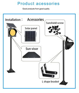 Prezzo di fabbrica 300mm di energia solare prodotti di avviso di traffico prodotti a LED luce di avvertimento per la carreggiata - Product Image 5