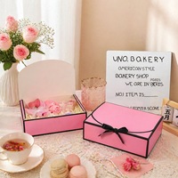 Wholesale Paper Gift Boxes with Bow Tie Packaging Boxes for Bridal Favors Birthday Party Present Packing