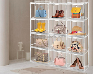 Vitrina de bolso transparente de acrílico personalizada de fábrica de Guangzhou, vitrina transparente de acrílico conveniente fácil de almacenar - Product Image 4