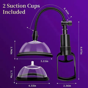 เครื่องปั๊มกระตุ้นช่องคลอดแบบใช้มือ เครื่องนวดหน้าอกสำหรับผู้หญิง เครื่องปั๊มกระตุ้นอวัยวะเพศหญิง เครื่องดูดกระตุ้นหน้าอกและคลิตอริส ถ้วยดูดกระตุ้นช่องคลอด ของเล่นทางเพศสำหรับผู้หญิง - Product Image 3