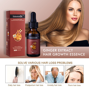 Istennok Biotina, Aceite para el Crecimiento del Cabello con Jengibre, Aceite de Romero a Base de Plantas, Suero para el Crecimiento del Cabello - Product Image 4