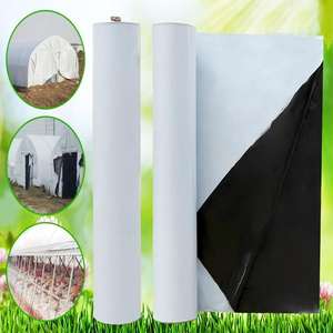 Taille personnalisable LDPE noir blanc feuille d'<span class=keywords><strong>ensilage</strong></span> couverture serre Panda Film poly Silo bâche avec coupe soufflage traité UV - Product Image 5