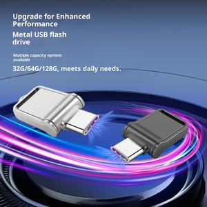 Nouveau pivotant métal <span class=keywords><strong>Mini</strong></span> 2 en 1 type-c <span class=keywords><strong>USB</strong></span> 2.0/3.0 téléphone portable clé <span class=keywords><strong>USB</strong></span> Type c double usage métal cadeau d'affaires 1 to/2 to U disque - Product Image 4