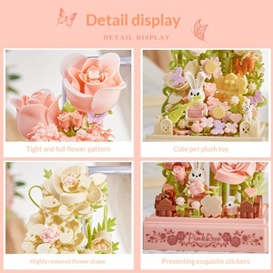 Kit de construction OEM Rose Éternelle - Kit d'artisanat thérapeutique pour adultes, cadeau d'anniversaire très esthétique pour femmes, blocs de décoration intérieure en gros - Product Image 5