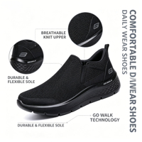 Chaussures de sport respirantes en maille personnalisées, légères, à enfiler, antidérapantes, design original de marque, chaussures de marche pour hommes, prix bas, OEM ODM