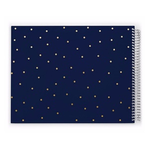 Carnet à spirales relié Heeton FSC écologique avec anneaux en papier kraft, prix bas, designs, noir, cadeau - Product Image 3