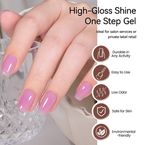 OEM/ODM Private Label Großhandel, Tragbares 6-Farben-Einschritt-Gel-Set Ohne Unterlack+Farbe+Überlack Langanhaltender Nagel-Gel-Lack-Set - Product Image 3