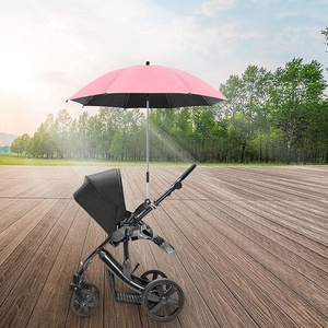 Parasol universel pour poussette d'animal de compagnie avec pince, réglable à 360 degrés, protection UV, pare-soleil imperméable pour chariot - Product Image 2