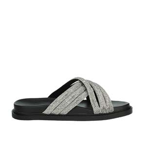 Sandalias Planas Laura Biagiotti Donna Negras de Tacón Bajo para Mujer - Product Image 4