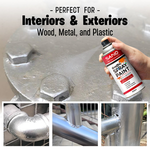 Sanvo Verzinkte Sprühfarbe Zinkformel Feuchtigkeitsschutz für Metall Starke Haftung Baustellen-Korrosionsschutzmittel - Product Image 2