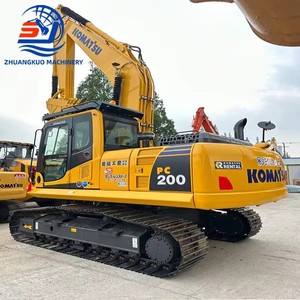 Excavadora de cadenas Komatsu PC200 de 20 toneladas usada con cucharón de excavación y motor incluido - Product Image 2