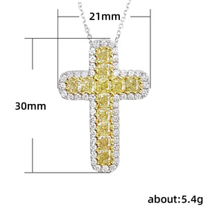 Collana con Ciondolo Giallo Stile Punk per Donne, Gioiello di Moda Urbana, Regalo per Uso Quotidiano - Product Image 5