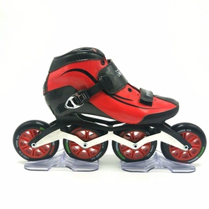 Patines en Línea de Carreras Profesionales Personalizables <span class=keywords><strong>Happy</strong></span> Star Factory, Carcasa de Fibra de Carbono, Ruedas Dobles, Rodamientos de 50 kg, Material de PU - Product Image 2