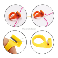 Lames de dé à coudre en plastique pour outils de couture pour le courtepointe et la broderie, coupe-fil et couteau à doigt