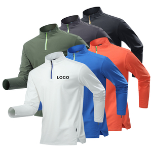 ผ้าบาติกแบบเปิดไหล่สำหรับผู้ชายผ้าถักแบบลำลองสำหรับ100ซักพิมพ์ลายโลโก้ได้ตามต้องการ - Product Image 1