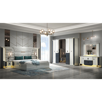 Ensemble complet de meubles de chambre à coucher, lits doubles, ensembles de meubles de chambre à coucher en bois, lit king size, meubles de chambre à coucher modernes et luxueux
