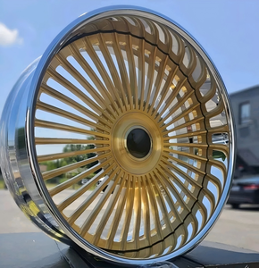 Jantes forgées RCSR Custom Deep Dish 22 24 26 28 pouces à <span class=keywords><strong>grand</strong></span> rebord, 5x115 5x127, chromées et brossées, avec volant assorti - Product Image 5