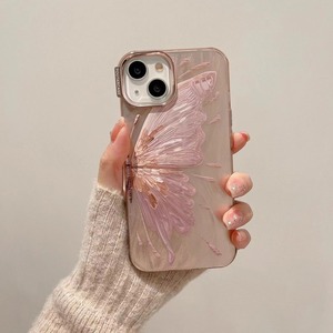 Custodia per Cellulare Stile Ins con Farfalla <span class=keywords><strong>Rosa</strong></span> Elettroplaccata, Antiurto e Protettiva per <span class=keywords><strong>iPhone</strong></span> 17 16 15 <span class=keywords><strong>Pro</strong></span> <span class=keywords><strong>Max</strong></span> - Product Image 3