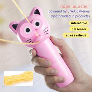 Giocattolo interattivo a rullino automatico per gatti ad alta velocità per lanciacorde per gatti giocattolo alimentato da batterie AA - Product Image 3