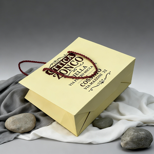 <span class=keywords><strong>Bolsas</strong></span> de Papel Color Crema con Logotipo Personalizado y Asas de Cuerda, <span class=keywords><strong>Bolsas</strong></span> de Papel para Empaque al por Mayor, <span class=keywords><strong>Bolsas</strong></span> de Papel Ecológicas para Mercancías - Product Image 5
