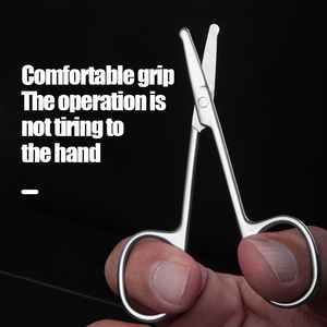 다용도 스테인리스 곡선 가위, 쌍꺼풀 미용 가위, 수염 및 코털 가위 큐티클 가위 - Product Image 4