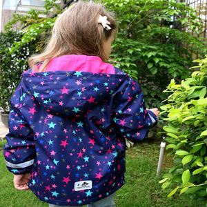 Automne hiver épais veste à capuche pour bébé filles imperméable coupe-vent veste décontractée personnalisable Durable pour la randonnée voyage - Product Image 3