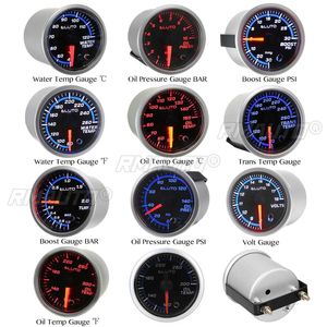 Medidor Universal de 2'' 52mm para Auto, Turbo Boost, Presión de Aceite BAR/PSI, Temperatura de Aceite/Agua, Temperatura de Transmisión, Voltaje, con LED de 7 Colores - Product Image 2