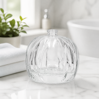 Botol Parfum Kristal Putih Bulat Bentuk Labu MAISON ASRAR 100ml Langsung dari Pabrik, Berukir Benang Emas