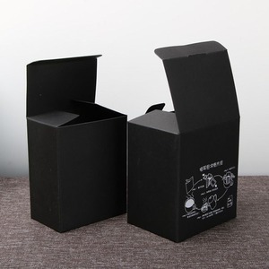 Custom Black White Kraft Paper Folding Boxes Tuck Top Packaging Boxes For Small Business Gif - Product Image 5