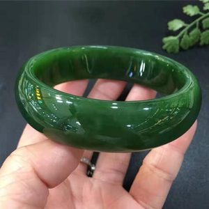 Giá sỉ vòng tay thời trang cổ điển nữ ngọc Hetian xanh tự nhiên với đá Jasper màu xanh lá - Product Image 5