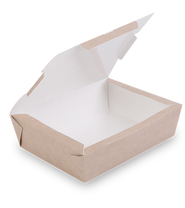 ถ้วยกระดาษคราฟท์ขนาด 1000 มล. สำหรับอาหารกลางวัน แบบซ้อนได้ ปิดผนึกได้ กันน้ำมัน สำหรับซุปร้อน สลัด อาหารแบบนำกลับบ้าน รับทำโลโก้ตามสั่ง ขายส่ง - Product Image 2